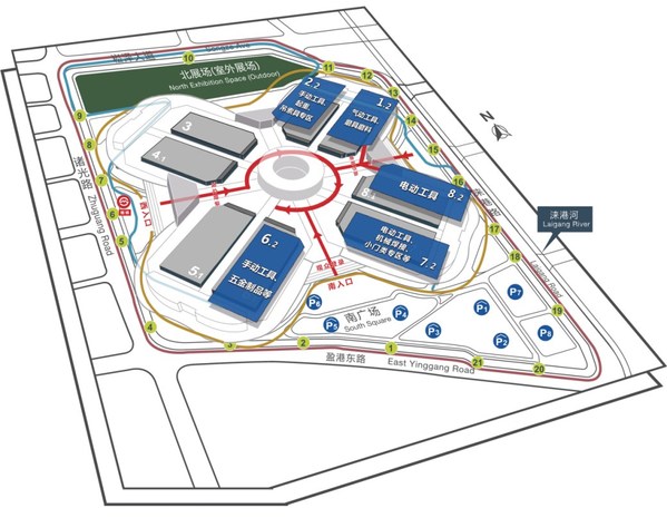 第三十五屆中國國際五金博覽會展館分布圖
