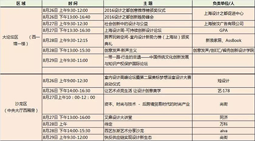 2016上海設計周係列活動