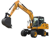 恒特 HT145W 輪式挖掘機(jī) 全液壓挖機(jī) 輪挖