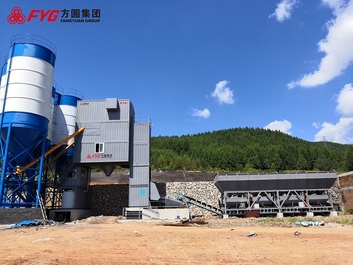 方圆HZS180D混凝土搅拌站高清图 - 外观