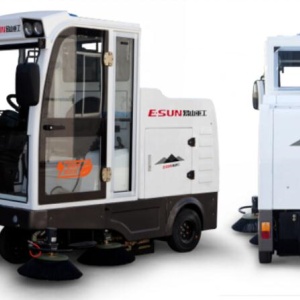 易山重工ESN E800LD全封闭自卸式电动扫地机清扫机清扫车扫路车高清图 - 外观
