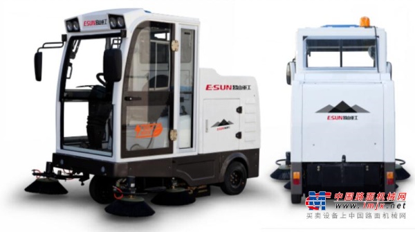易山重工ESN E800LD全封闭自卸式电动扫地扫路车48V锂电池