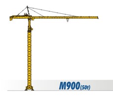 川建M900（50t）水平臂塔式起重机高清图 - 外观