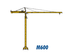 川建M600（20t）水平臂塔式起重机高清图 - 外观
