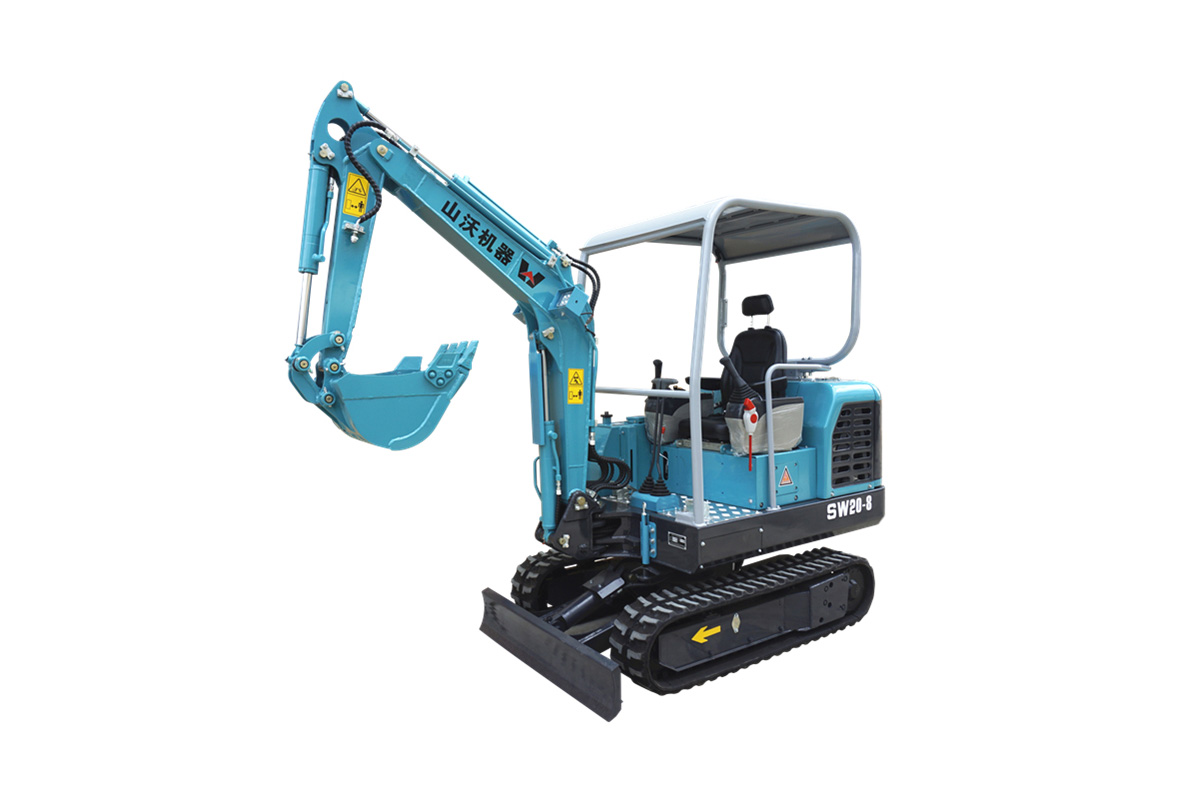 山沃机器SW20-8微型挖掘机/果园小型挖机高清图 - 外观