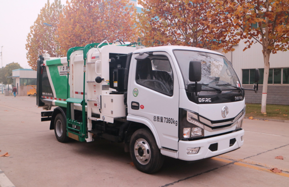 森源重工SMQ5070ZZZEQE6型自裝卸式垃圾車垃圾車垃圾車高清圖 - 外觀
