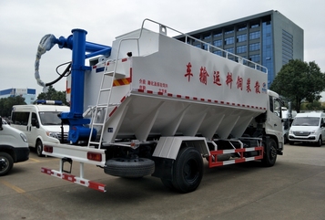三一重工東風天錦單橋22方散裝飼料車高清圖 - 外觀