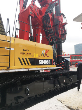 三一重工SR405R-HK旋挖鑽機高清圖 - 2020寶馬展實拍