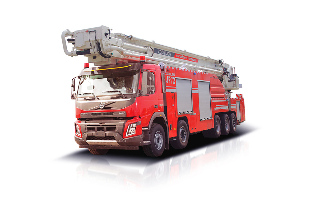 中聯重科ZLF5522JXFJP72舉高噴射消防車高清圖 - 外觀