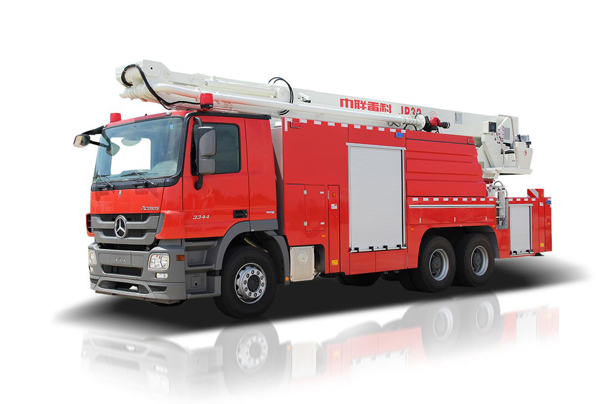 中聯重科ZLF5310JXFJP32舉高噴射消防車高清圖 - 外觀