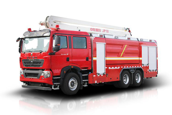 中聯重科ZLF5340JXFJP18舉高噴射消防車高清圖 - 外觀