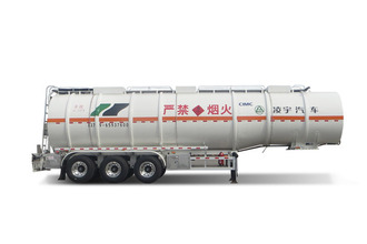 凌宇汽车CLY9408GRYP48方不锈钢半挂车（易燃液体运输车）高清图 - 外观