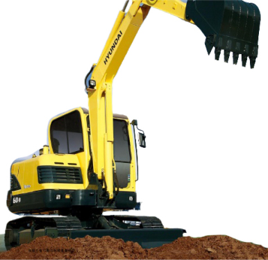 现代重工R60-9挖掘机高清图 - 外观