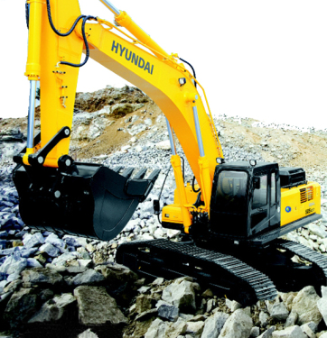 现代重工R505LC-7挖掘机高清图 - 外观