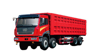 青岛解放新大威 LNG 8×4自卸车（重载型）高清图 - 外观