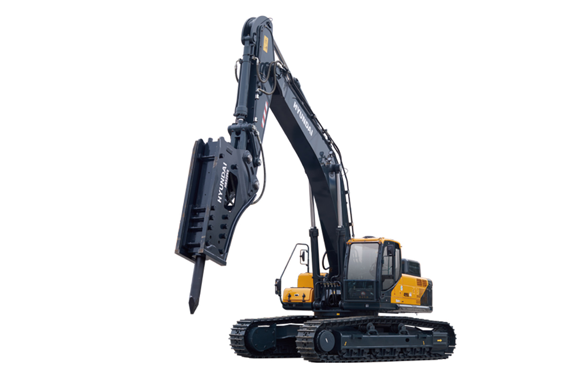 现代重工R495L VS挖掘机