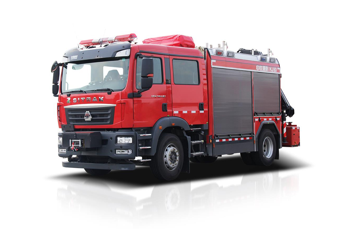 中聯重科ZLF5150TXFHJ80化學救援消防車高清圖 - 外觀