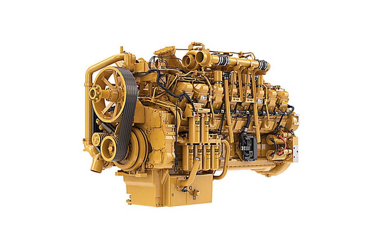卡特彼勒3516c工业用柴油发动机高清图 