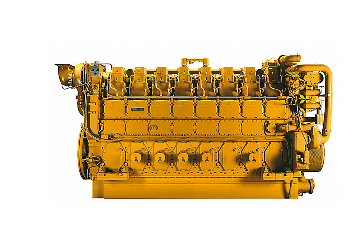 卡特彼勒3616工业用柴油发动机高清图 - 外观