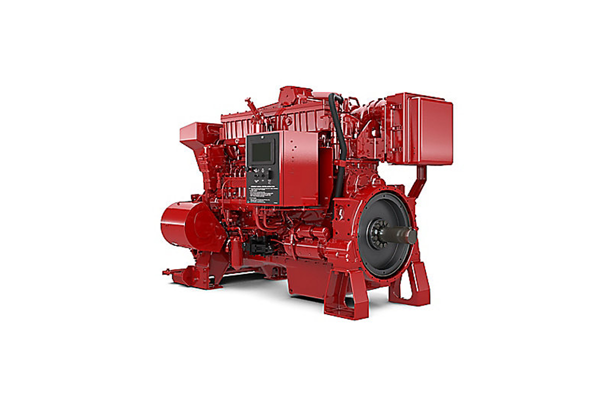 卡特彼勒3406C消防泵柴油发动机高清图 - 外观