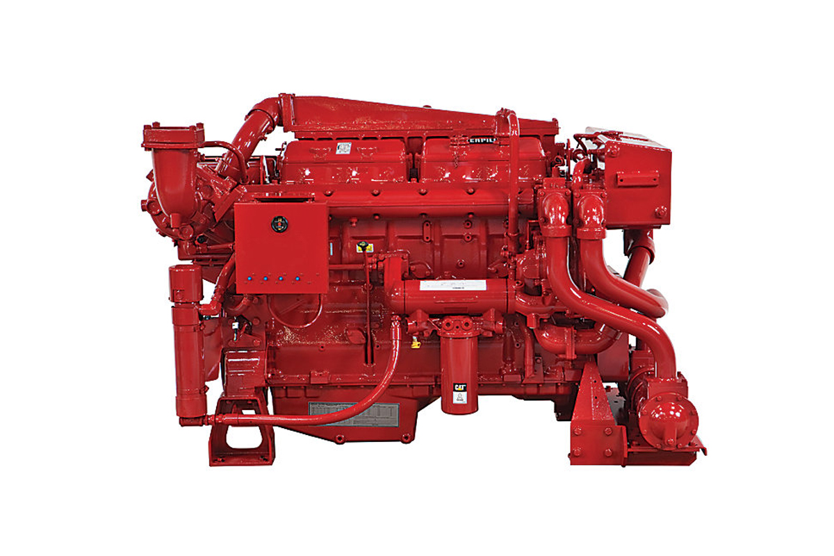 卡特彼勒3412C消防泵柴油發動機高清圖 - 外觀