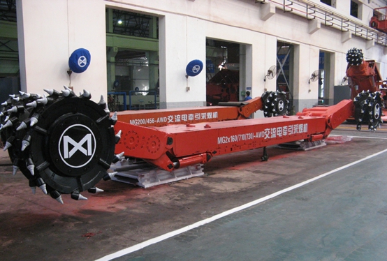 西安煤機MG2×160/730-AWD交流電牽引采煤機高清圖 - 外觀