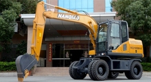 南僑 NQ100W-8 小型液壓輪式挖掘機(jī)