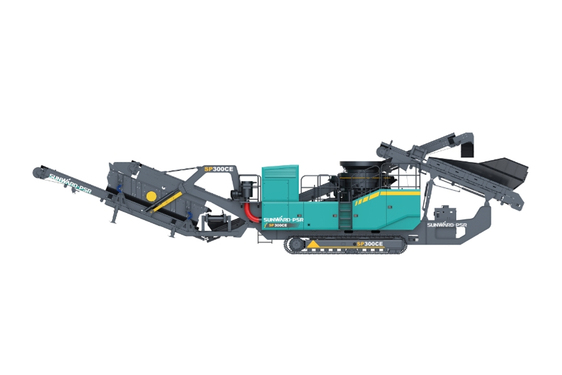 山河智能SP300CE履带式圆锥式破碎站高清图 - 外观