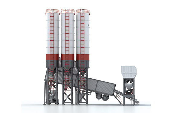 南方路機 HZSY100M HZSY全環保式移動混凝土攪拌站高清圖 - 外觀