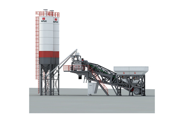 南方路機 HZSY100R HZS(N)Y一體移動式混凝土攪拌站高清圖 - 外觀