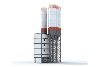 南方路机 FBK1200 快装式干混砂浆生产线高清图 - 外观