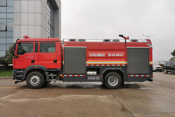 中联重科 ZLF5192GXFPM80型 泡沫/水罐消防车高清图 - 外观