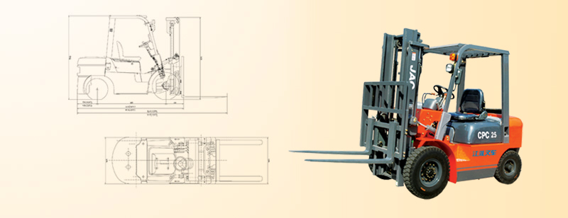 江淮重工 CPC25 平衡重式内燃叉车