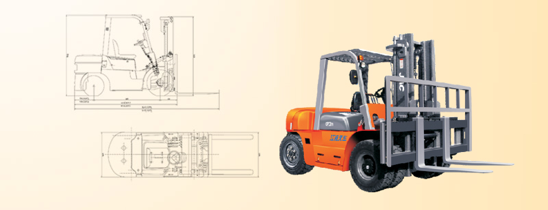 江淮重工 CPCD70 平衡重式内燃叉车