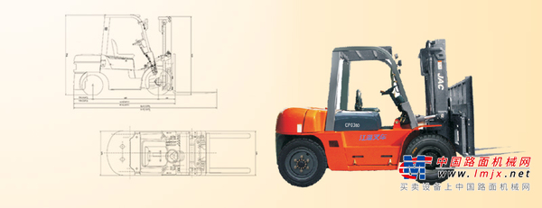 江淮重工CPCD80平衡重式內燃叉車